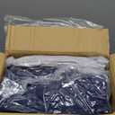 MUXHOMO 7 Pieces King Comforter Set, Reversible Bed in a Bag King Size, All Season Bedding Set with Comforter, Flat Sheet, Fitted Sheet, Pillowcases & Shams, Navy & Light Grey, King (104"x90")