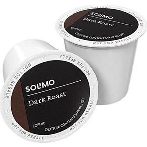 Solimo Dark Roast Coffee Pods, Compatible with Keurig 2.0 K-Cup Brewers 100 Count(Pack of 1), BB Date 02/01/2027
