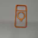 TORRAS Q3 Spin for iPhone 17 Pro Max Case with 360 Magnetic Stand, Wireless Charging Compatible, Hard PC Case for 17 Pro Max Phone Case with Stand, Translucent Cosmic Orange