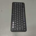 Logitech Pebble Keys 2 K380s, Multi-Device Bluetooth Wireless Keyboard with Customizable Shortcuts, Slim and Portable, Easy-Switch for Windows, macOS, iPadOS, Android, Chrome OS - Tonal Graphite