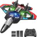Foam Remote Control Airplanes, RC Planes for Kids Adults 8-16, RC Airplane Fighter Jet with Light, 360 Flip Fighter Jet Toys, Stunt Roll, Airplane Toy Gifts for Kids Boys
