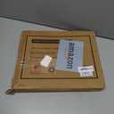 GraduationMall 8.5x11 Certificate Diploma Frame,Solid Wood & Tempered Glass, Black Finish with Gold Trim