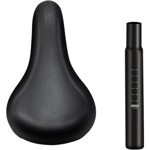 kowaku Kids Bike Saddle Children Bicycle Seat for Boys Girls Soft PU Leather Balance Bike Seat Cushion Replacement for Riding Biking (Saddle w 25.4mm Post)