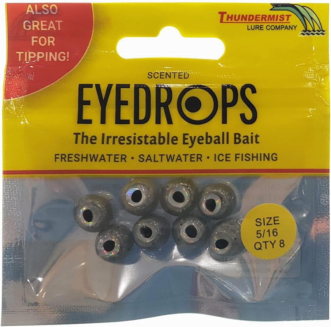 Eye-Drop (large 5/16 inch, silver)