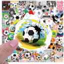 3 x 103 PCS Soccer Stickers, Motivational Vinyl Waterproof Stickers for Water BottlesLuggageScrapbookingSoccer Team Gifts for Kids, Teens and Adults