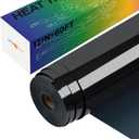 HTVRONT Heat Transfer Vinyl Black Iron on Vinyl-12 x 60FT Black HTV Vinyl Roll Easy to Cut & Weed for Heat Vinyl Design