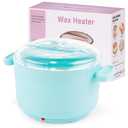 Silicone Wax Warmer for Hair Removal, Foldable Hot Wax Melter Machine for Hard and Soft Wax Beads, 18.6oz Electric Waxing Kit Silicone Heater Pot for Full Body, Legs, Face, Eyebrows & Bikini