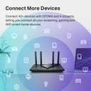 TP-Link AX1800 WiFi 6 Router (Archer AX21)  Dual Band Wireless Internet, Gigabit, Easy Mesh, Works with Alexa - A Certified for Humans Device, Free Expert Support
