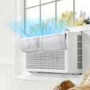 Adjustable AC Air Deflector, AC Vent Deflector, Direct Airflow Prevention, Extends 17.5" to 28.5" Length,Fits Most Window and Split-Type Air Conditioners