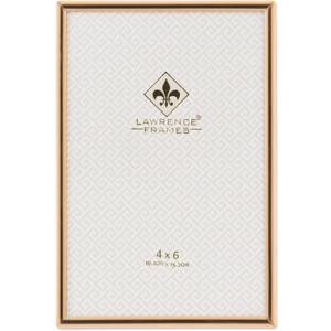 Lawrence Frames 670046 4x6 Simply Gold Metal Picture Frame