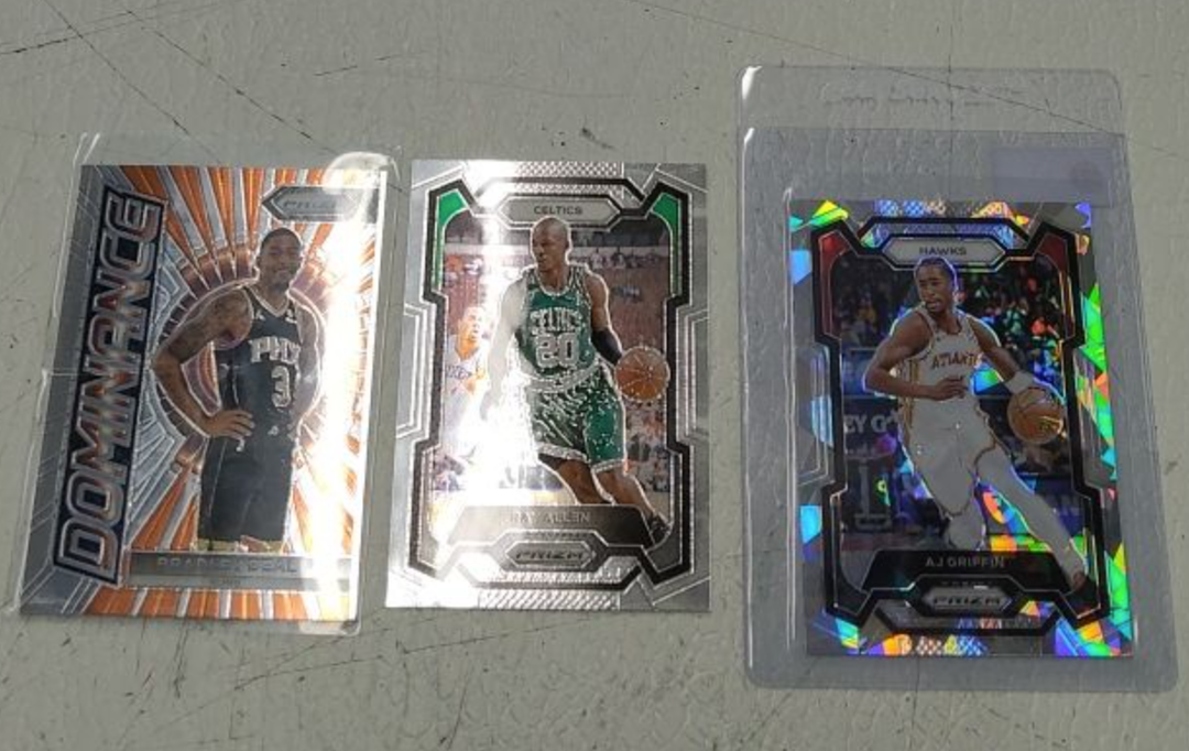 3 Pack of Prizm Basketball Trading Cards