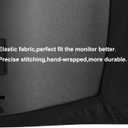 Monitor Dust Cover 26, 27, 26-29 inch PC, Desktop and TV Stretchable Elastic Monitor Dust Cover (26-29 inch Black)