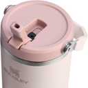 STANLEY IceFlow 2.0 Flip Straw Tumbler with Handle 40 oz | Twist On Lid and Flip Up Straw | Leak Resistant Water Bottle | Insulated Stainless Steel | BPA-Free | Rose Quartz