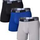 SAXX Underwear Co. Men's Core Performance Mesh Boxer Brief 3-Pack (L)