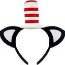 FashionVista Cat Ears Headband Stovepipe Hat Cute Headwear Cat Ears Headband Cosplay Costume Accessories