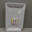 4 Rectangle White Plastic Heavy Duty Serving Trays 12" x 18" Decorative Wedding & Party Platters