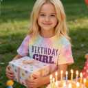 Birthday Girls Shirt It's Me Hi I'm The Birthday Girl It's Me Graphic Tee Kids Bday Party Outfit, Size 130