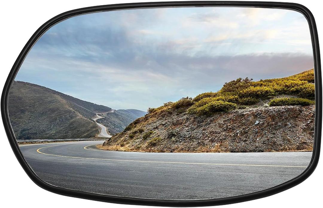 Driver Side Mirror Replacement for Honda CRV 2007 2008 2009 2010 2011 - Left Side Mirror Glass, Rear View Mirrors Glass with Power Heated (Driver Side (Left))