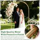 Metal Arch Backdrop Stand 6.6FT: Wedding Arch Frame for Ceremony Balloon Arch Stand for Birthday Anniversary Wedding Party Baby Shower