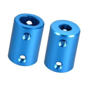 2Pcs Shaft Coupling 6.35mm to 10mm Bore Coupler Connector Joint Motor Accessories D16mm x L25mm for 3D Printer Encoder CNC Machine,Sky Blue
