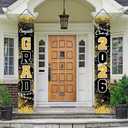 Graduation Decorations Class of 2026,Congrats Grad Porch Banner for Graduation Party Decorations,Backdrop Yard Signs Decor for Any Schools or Grades (Gold)