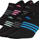 Women's No Show Addida Socks, Medium