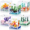 Foilswirl 6 Set Under The Sea DIY Tank Under The Sea Party Favors Charms Ocean Fishing Shark Goodie Bags Turtle Party Favors Summer Crafts