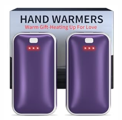 Lerat Hand Warmers Rechargeable, 2 Pack Electric Hand Warmer, Reusable Portable Pocket Heater USB Handwarmers, Gifts for Men, Women, Indoor, Outdoor, Hiking, Skiing, Camping, Hunting Accessories