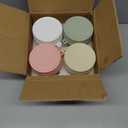 4 Pack Overnight Oats Containers with Lids and Spoons, 16 oz Glass Mason Jars with Airtight Lids, Overnight Oats Jars for Milk, Cereal, Fruit (Light Colors)