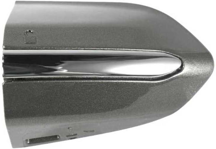 Car Front Left Exterior Door Handle Lock Cover fits for Ford Fusion 2013 2014 2015 2016 2017 2018 2019 2020 DS7Z 54218A15-DC Door Handle Lock Bezel Cover Cap Phantom Grey with Bright Stripes