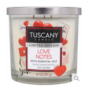 Tuscany Valentines® Limited Edition Love Notes Scented Triple Pour Jar Candle