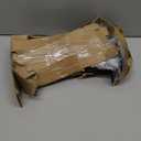 8 Pack - 10 inch Black Hidden L Shelf Bracket (1/5 Inch Thicked) Iron Floating Shelf Brackets Rustic Industrial Metal Brackets for Shelf Support