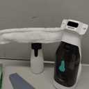 HAUSHOF Electric Window Vacuum Squeegee 11 Inch Vacuum Squeegee Cordless Cleaner Tool Set, Window Vacuum Cleaner with 300ml Spray Bottle & 100ml Water Tank for Mirror, Countertop, Shower