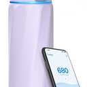 BOOST Smart Water Bottle that Reminds You to Drink, 24oz BPA-Free Stainless Steel Vacuum Insulated, Wide Mouth Water Tracker Bottle with APP for School, Gym, Office, Ideal for Mother's Day