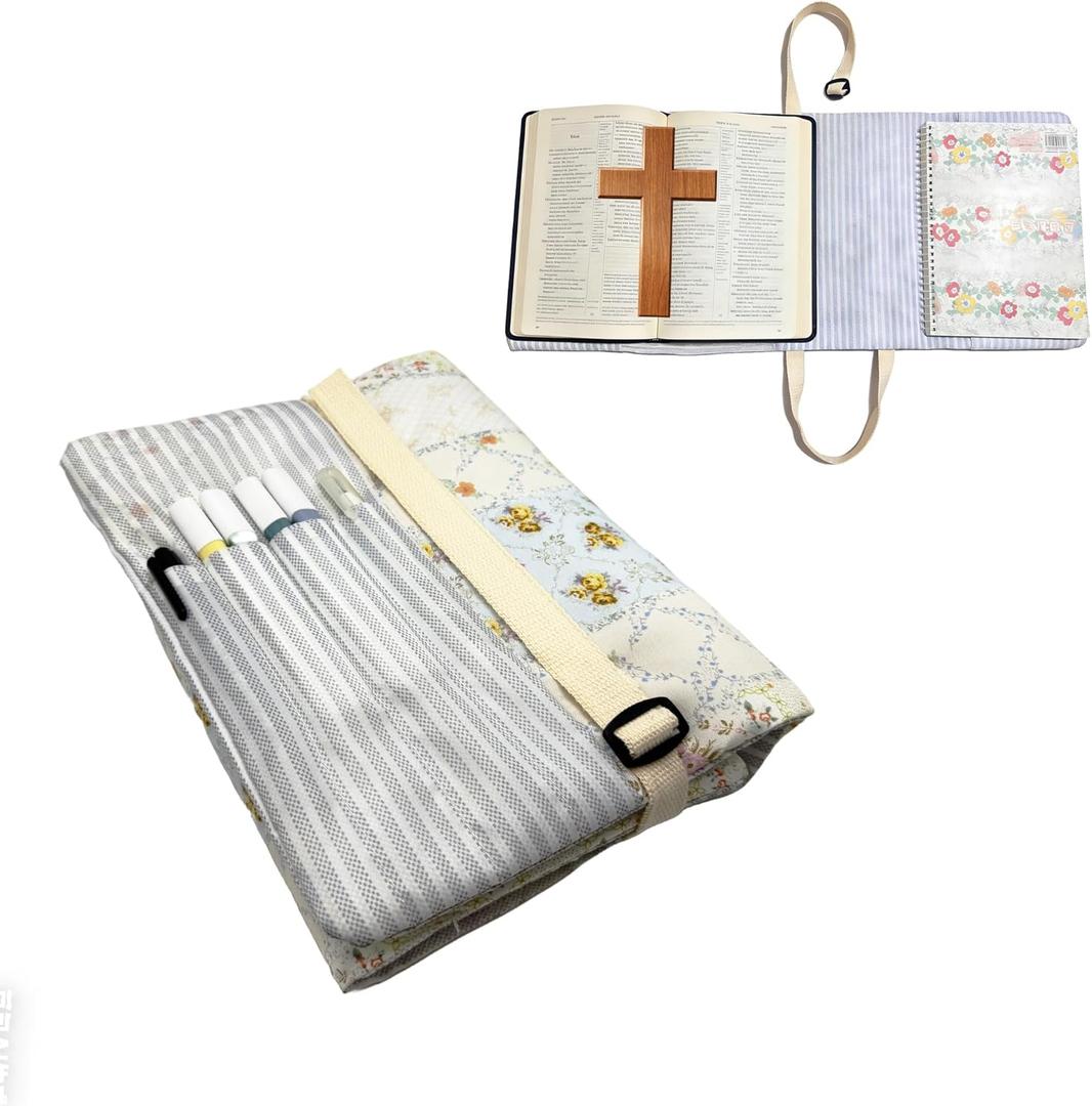 Bible Cover Case for Women,Bible Bag,Bible Study Supplies,Book Lovers Gifts for Women Readers