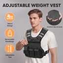 APEXUP Adjustable Weighted Vest, 4-10lb  Vest with 6 Irons and Weights and Large Pocket, Weight Vest for Men Women Strength Training, Running, Walking
