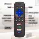 (Pack of 2) Replacement for Roku TV Remote Control, Compatible with TCL Roku/Hisense Roku/Onn Roku/Roku Built-in Smart TVs. (Not Compatible with Roku Sticks or Box)
