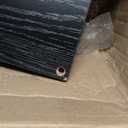 TV Stand with LED Lights, Entertainment Center with Open Shelves and Fabric Drawer, Media Console for 55 Inch TV, Television Stands for Living Room, Bedroom, Black (46.1 Inches)