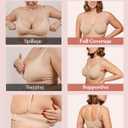HSIA Minimizer Bras for Women Plus Size, Full Coverage Coolcomfort T Shirt Unlined Bra with Underwire for Heavy Breast (Brown)