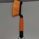 EcoNour 17" Snow Brush & Ice Scraper for Car Windshield | Automotive Snow Brush with Ergonomic Foam Grip | Heavy-Duty Winter Car Accessories | Ideal for Effortless Snow Removal in Cars (Orange)