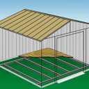 Floor Frame Kit for 12 x 12, 12 x 14, and 14 x 12 ft Sheds