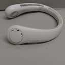 JISULIFE Portable Neck Fan, Hands-Free Bladeless, 5 Speeds, 4000 mAh Battery Operated Wearable Personal Fan, Twistable, Rechargeable, Gift for Women Men-Grey