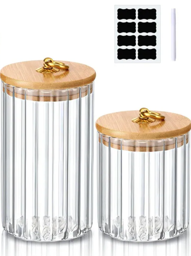 Storage Jars Decorative Coffee Bar Container Kitchen Glass Canister