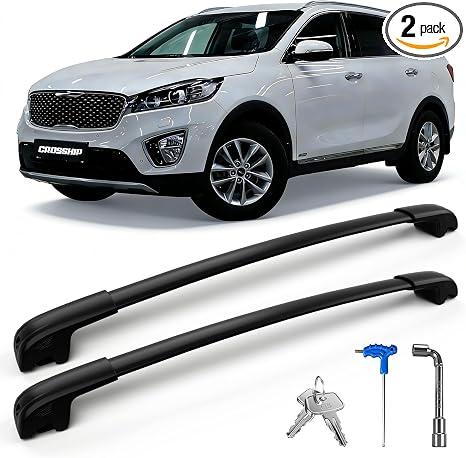 2021–2026 Kia Sorento Hybrid Roof Rack Cross Bars Aluminum 300 lbs Lockable