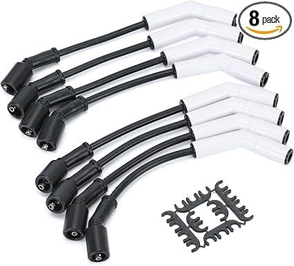 Spark Plug Wire Set for GM LS3/LS4/LS7/LT Engines 9070C Extreme 9000 Ceramic Spark Plug Boot Ignition Wire/Cable Kit