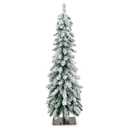 Kadyn Christmas Decoration, Christmas Tree,Xmas Tree,4 Feet Pre-Lit Artificial Christmas Tree Snow-Flocked Slim Pencil Xmas Decor