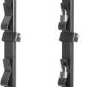Trimmer Rack, 3 Place Heavy Duty Weedeater Rack for Walls, Open and Enclosed Trailers with Locks, Black Steel
