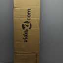 vidaXL 47.2 x 29.5 Polycarbonate and Aluminum Door Canopy in Black