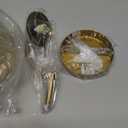 Grey Glass Globe Wall Sconces Gold Brass Base Mini Glass Ball Wall Lights for Bedside(Grey)