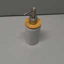 Ceramic Soap Dispenser Hand Soap Dispenser Refillable Liquid Great for Kitchen and Bathroom Decorative (White)